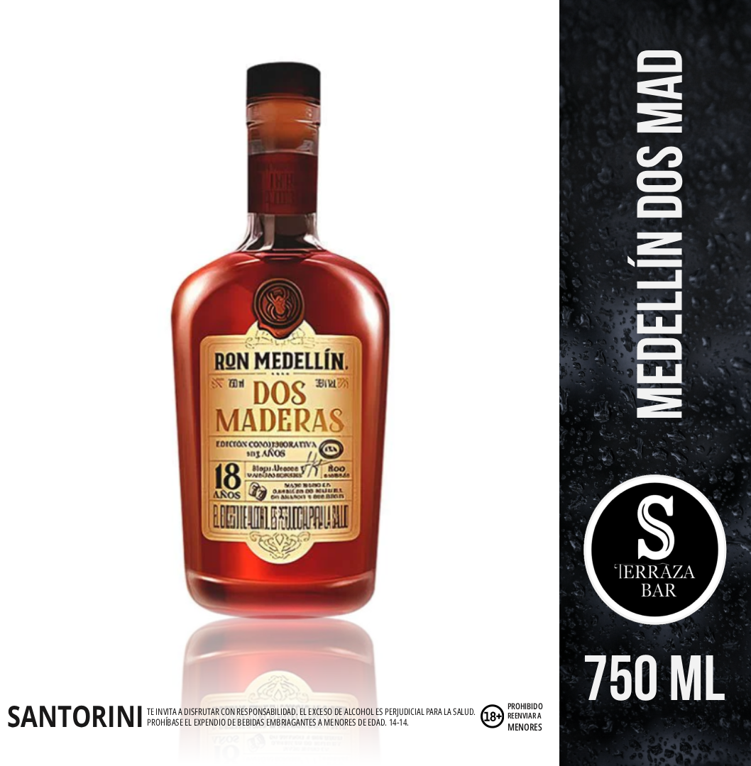 Ron medellín 18 años - 750 ML