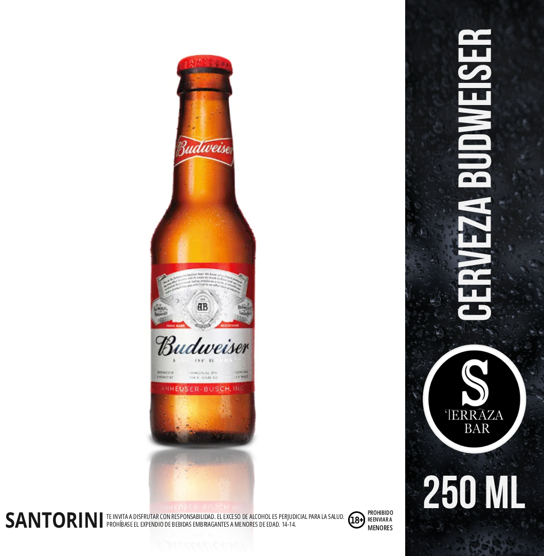 Cerveza budweiser - 250 ML