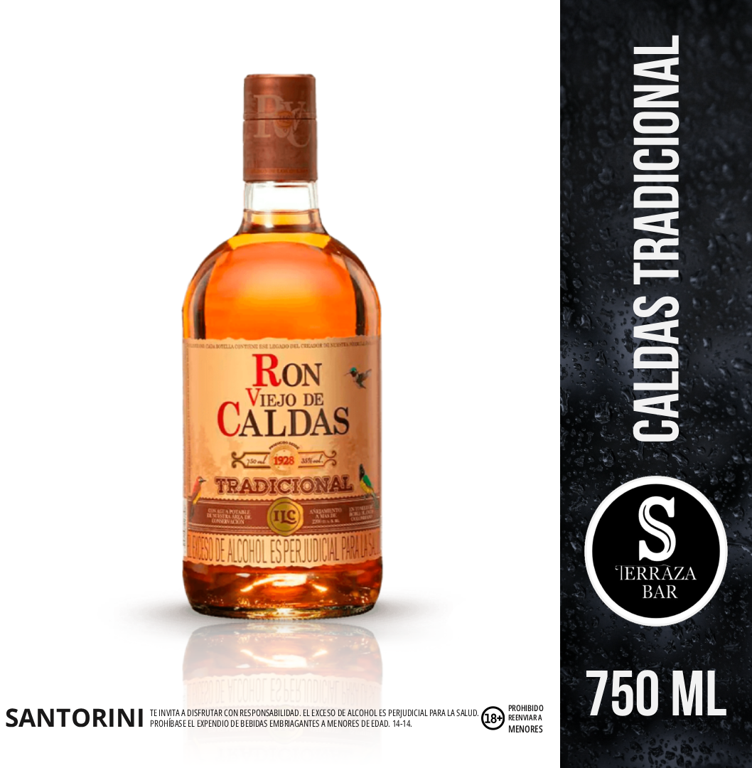 Ron caldas tradicional - 750 ML